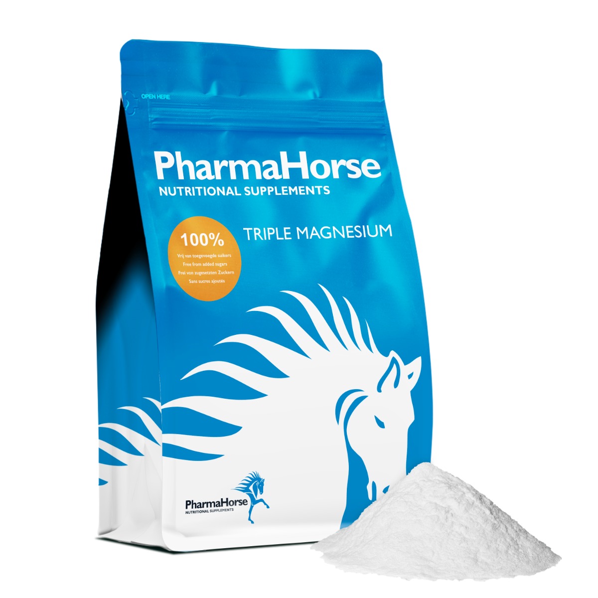 Navulverpakking Triple Magnesium paard 1000 gram