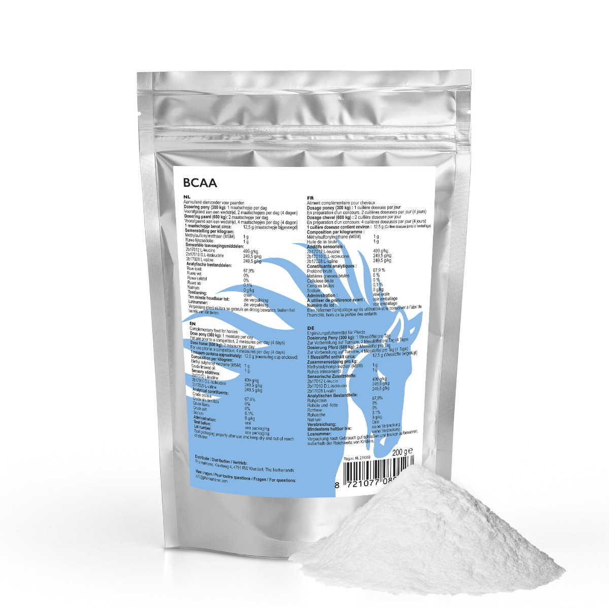 BCAA paard 200 gram