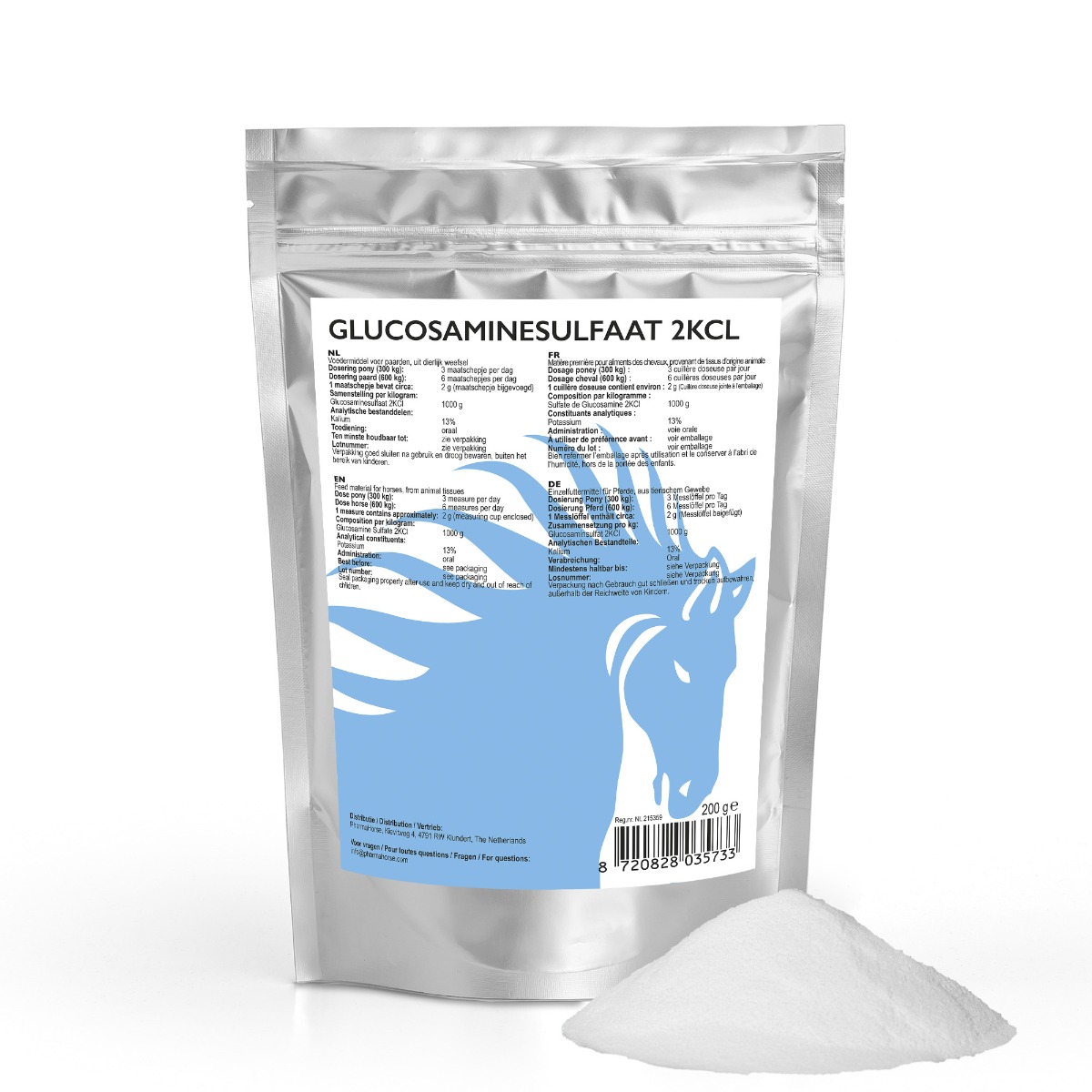 Glucosamine paard 200 gram