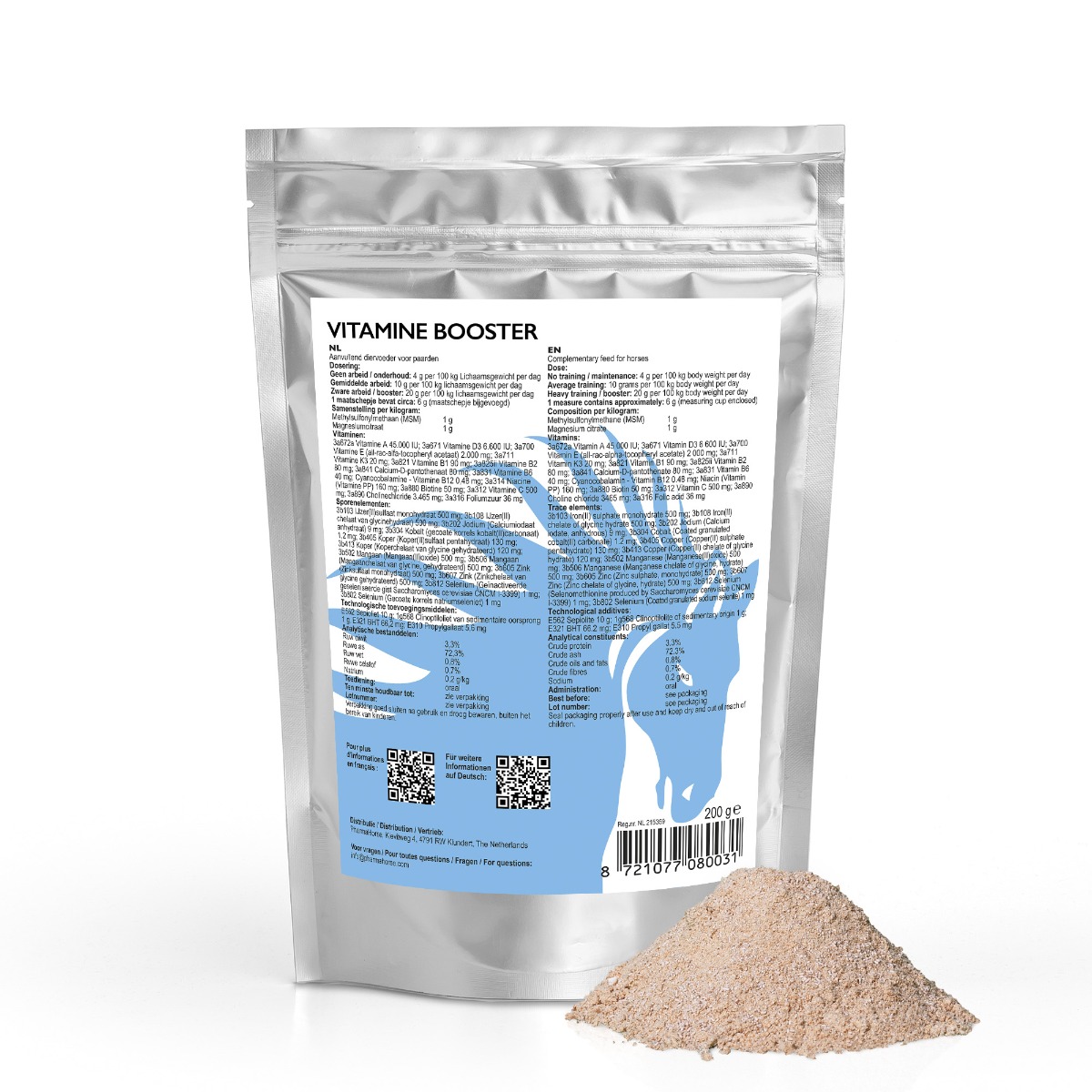Vitamine booster paard 200 gram