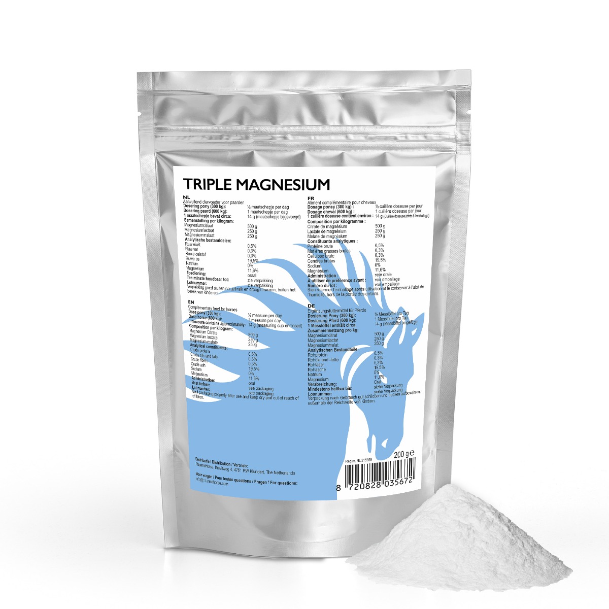 Triple Magnesium paard 200 gram