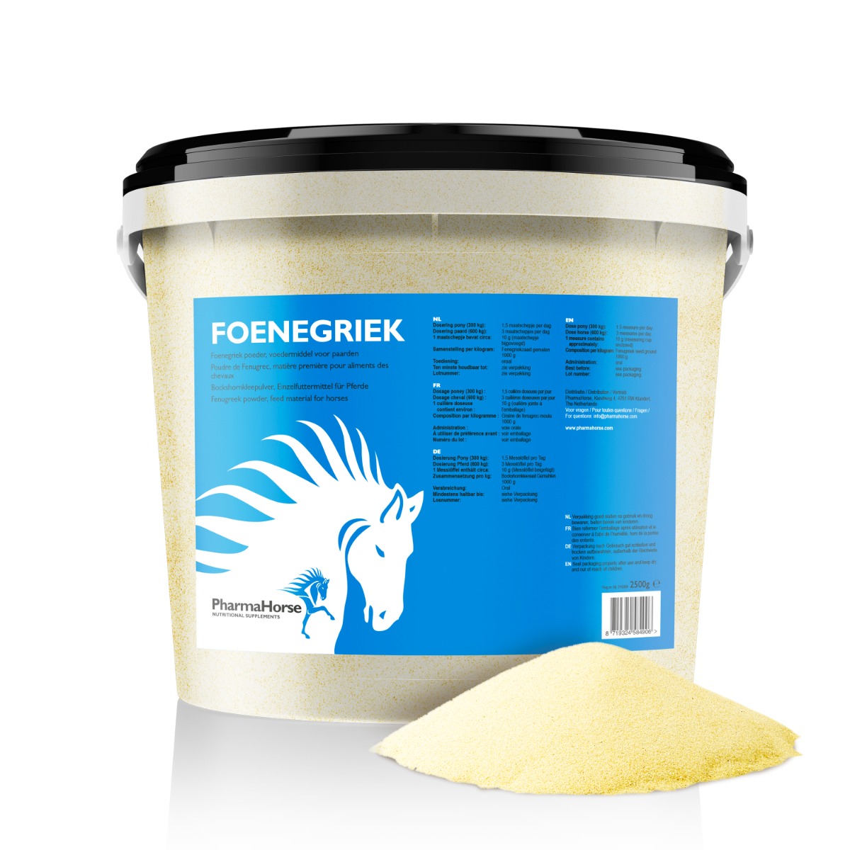 Foenegriek paard 2500 gr.