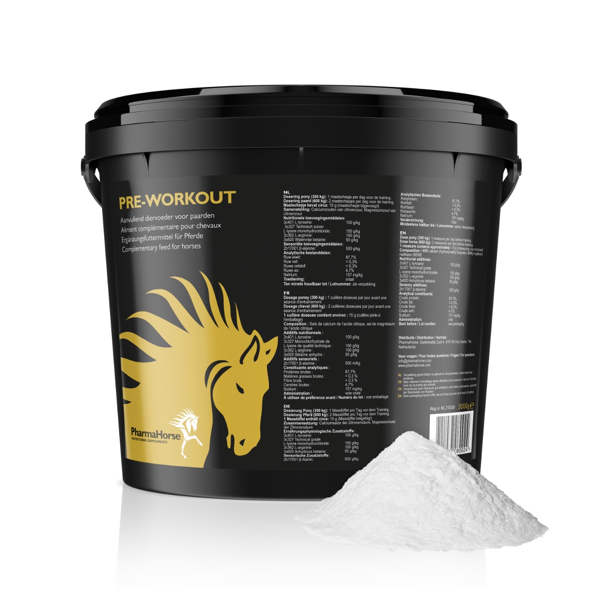 Pre workout paard 3000 gram