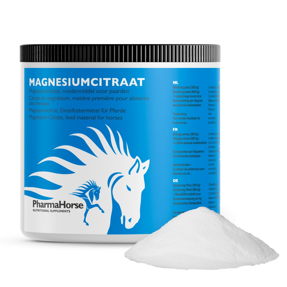 Afbeelding Magnesium paard 500 gr. door Pharmahorse.nl