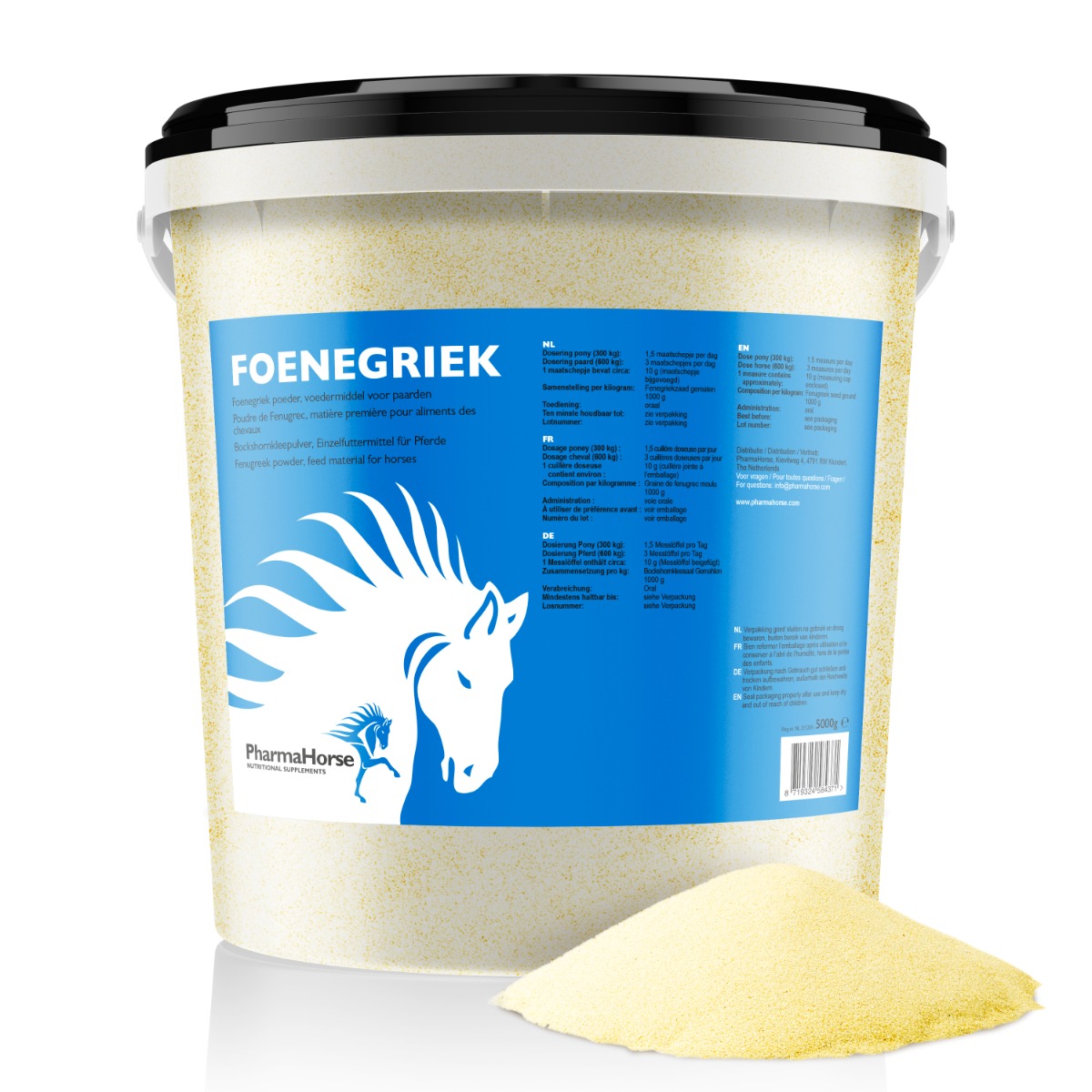 Afbeelding Foenegriek paard 5000 gr. door Pharmahorse.nl