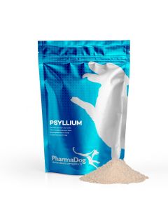 Gemalen psyllium hond