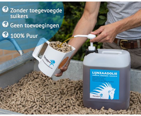 Lijnzaadolie paard