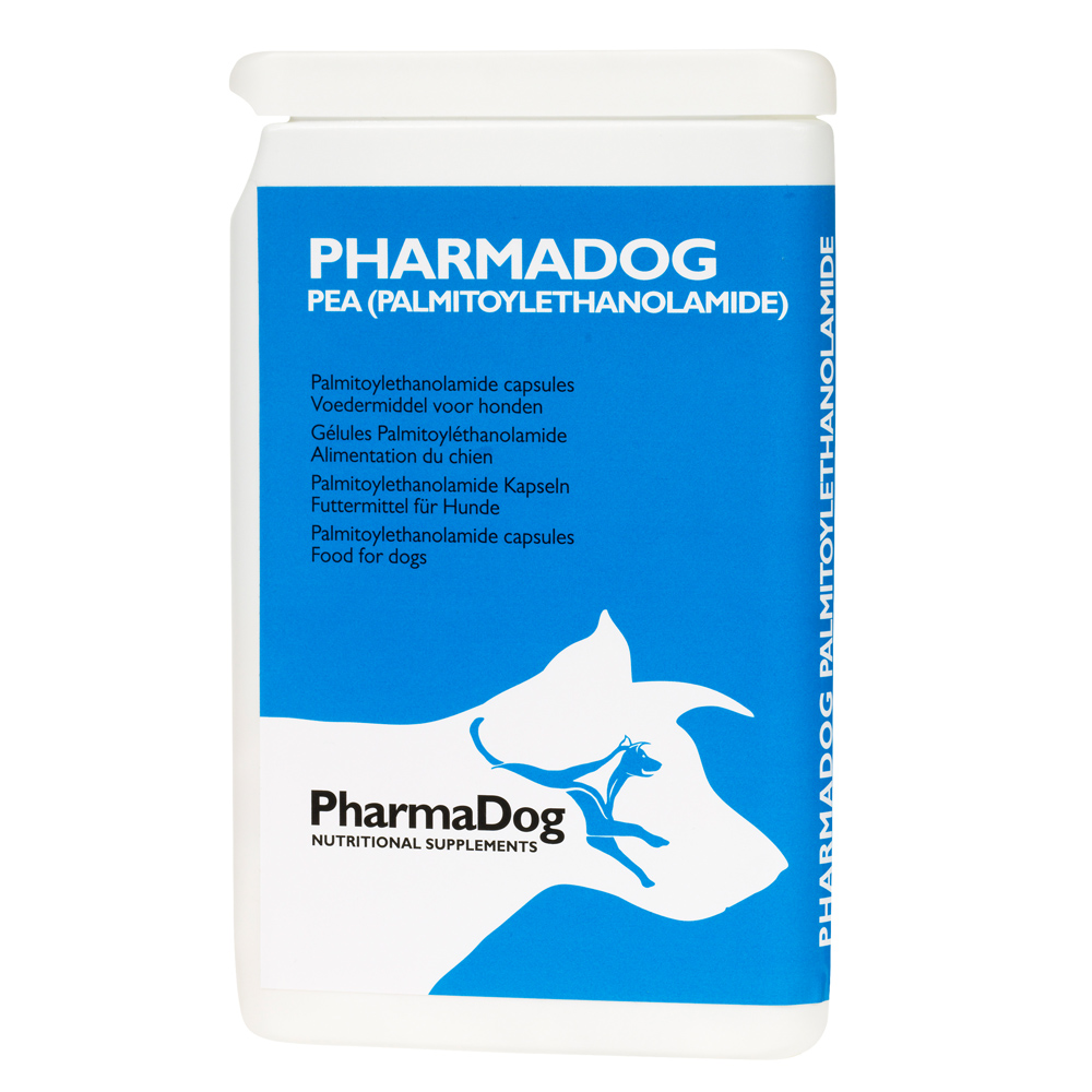 Afbeelding PEA (palmitoylethanolamide) hond door Pharmahorse.nl