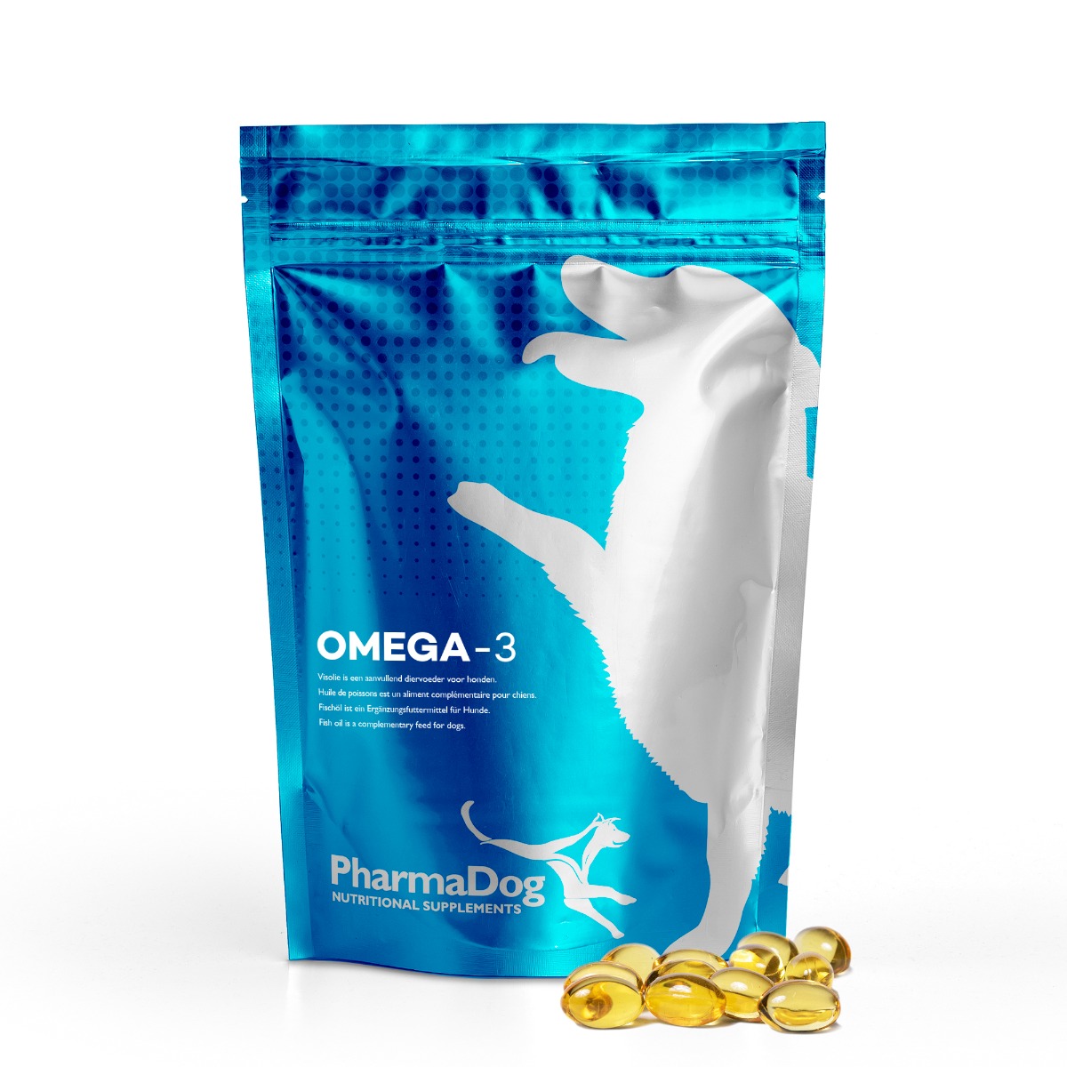 Afbeelding Omega-3 hond door Pharmahorse.nl