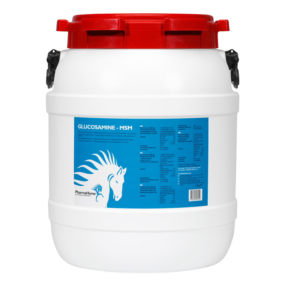 Afbeelding Glucosamine & MSM paard 25 kg door Pharmahorse.nl